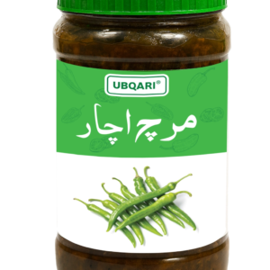 Ubqari Mirch Achar – 400 gm | Spicy Green Chili Pickle